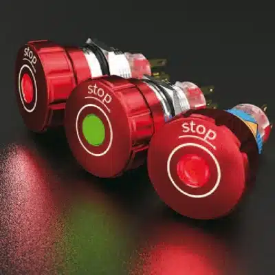 Not-Aus-Drucktaster mit LED DIOH-S1-AGQ22F