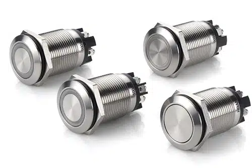 Drucktaster aus Metall der Serie S1GQ mit 5A