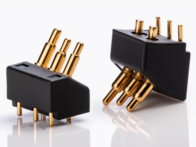 Pogo-Pin Steckverbinder mit Federkontaktstiften in verschiedenen Längen