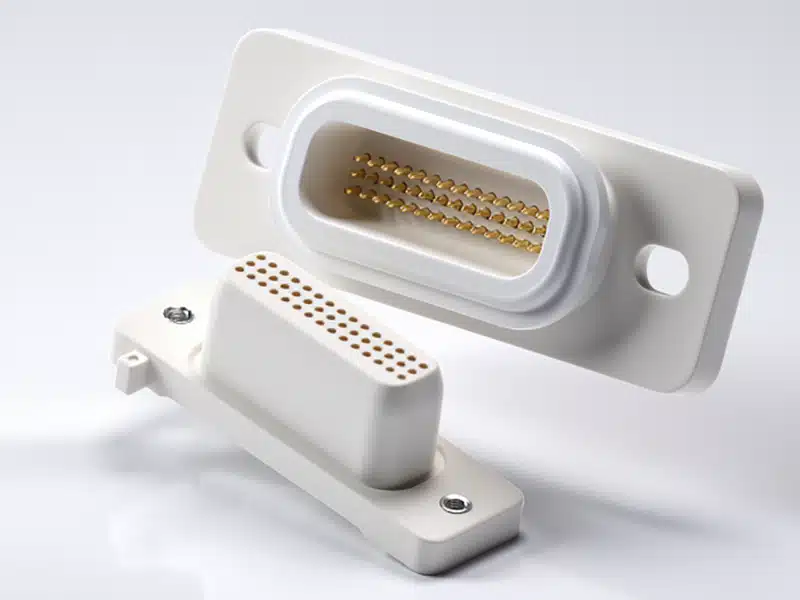 Federkontakt-Stecker mit Dichtung für IP-geschützte Anwendungen