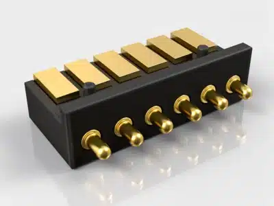 Linearer Federkontakt-Stecker mit mehreren Kontaktstiften