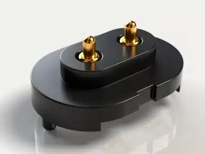 Kompakter Federkontakt-Konnektor mit vergoldeten Kontakten