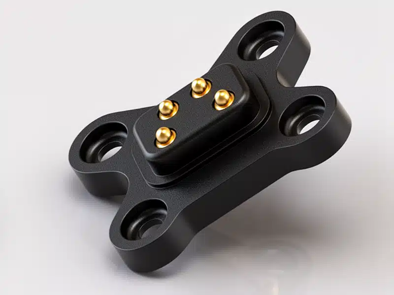 Flacher Federkontakt-Stecker zur Integration in Gehäuse