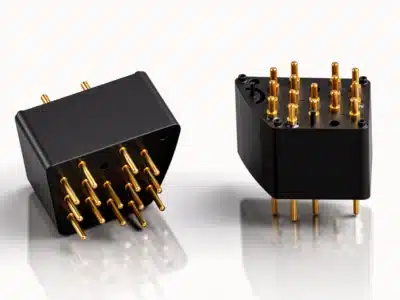 Federkontakt-Konnektor für Leiterplatten- und Gehäusekontaktierung