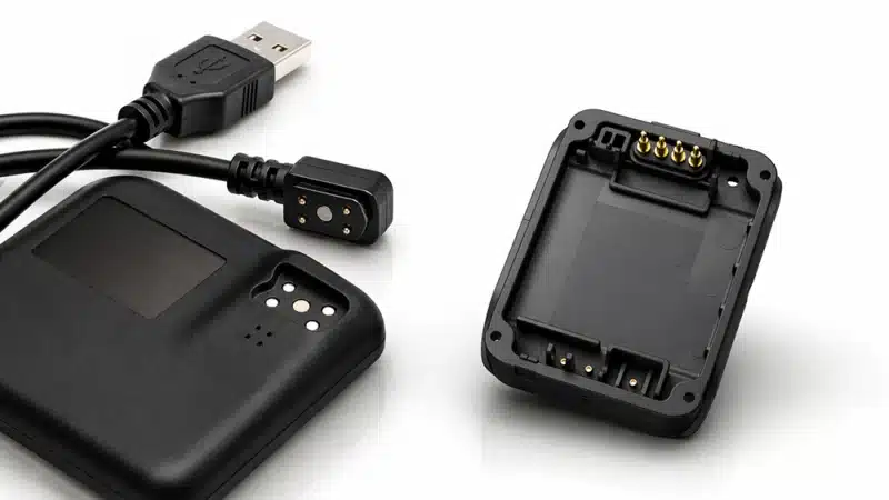 Federkontakte im Kunststoffgehäuse integrierter kundenspezifischer Steckverbinder für kompakte HMI-Anwendungen