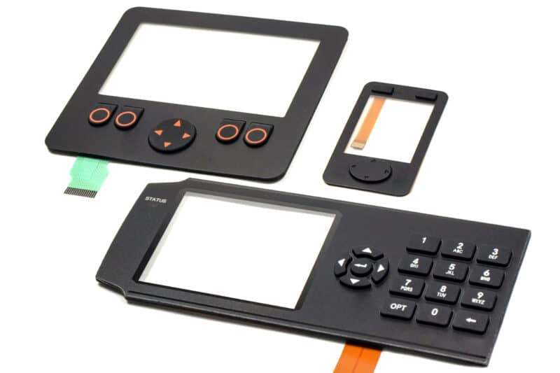 Folientastatur mit Silikontasten Folientastaturen mit Silikontasten