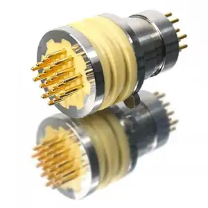 Industrial connector with spring contacts