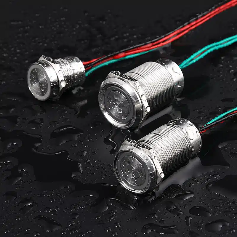 Wasserdichte kapazitive Edelstahltaster IP68 im Einsatz mit Wasser, robuste Industrietaster GQ-Serie