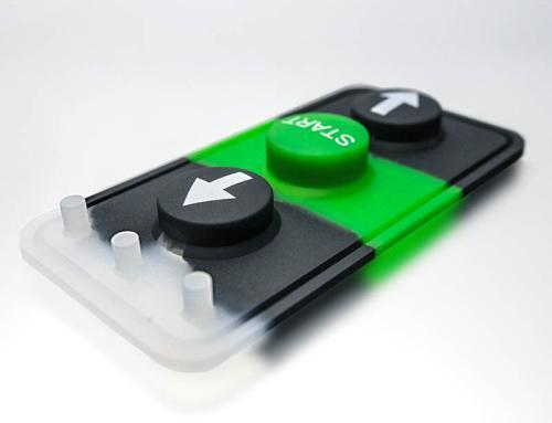 small silicone switching mat with light guide