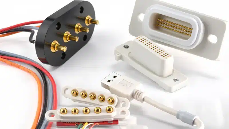 kundenspezifische Federkontaktstecker in verschiedenen Bauformen und Anschlussvarianten