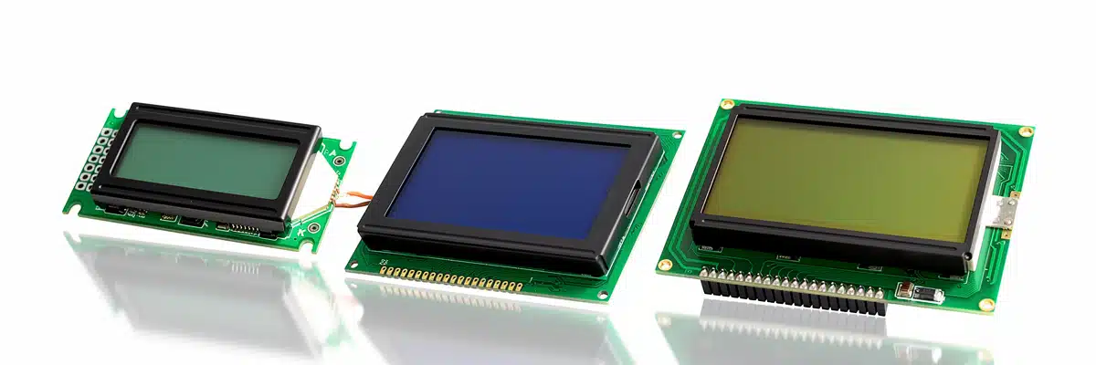 LC Displays für industrielle Anwendungen mit geringer Leistungsaufnahme und verschiedenen Anzeigetechnologien wie STN und FSTN