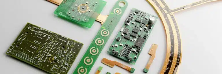 Leiterplatten mit SMD Bestückung und Flex-PCB für kundenspezifische EMS Lösungen in der Elektronikfertigung