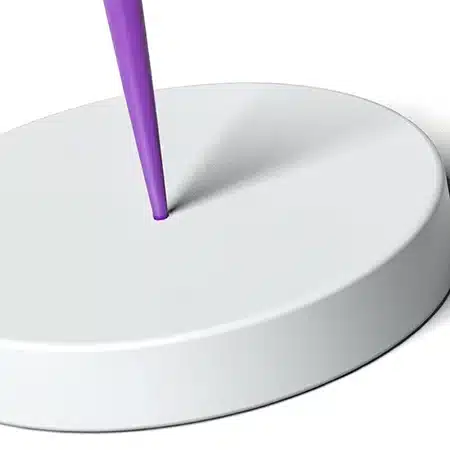 3D-CAD-Modell eines Pin Gate (Punktanguss) für präzise Spritzgussteile