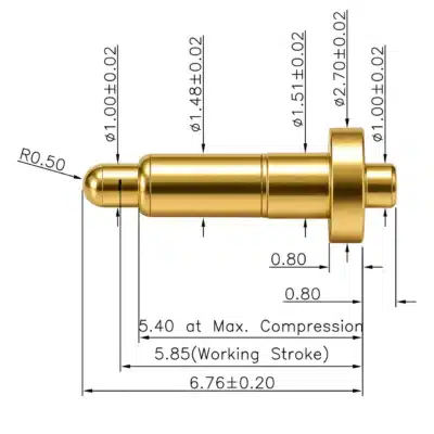 THT Federkontakt, Pogo Pin SVPC-P-H181M0