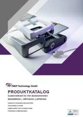 Produktkatalog HMI-Komponenten | N&H Technology N&H Technology Produktkatalog für HMI-Komponenten mit Folientastaturen, Silikonschaltmatten, Kunststoffteilen und Displays.