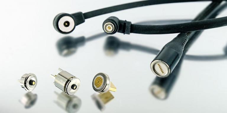 Runde Magnetstecker mit Kabel und verschiedenen Bauformen für industrielle Anwendungen