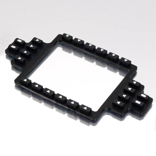 Silicone switch mat with frame