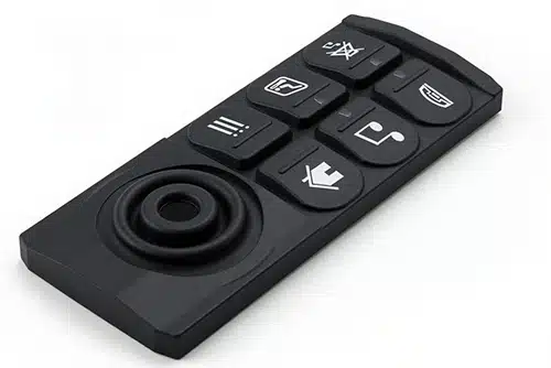 Silikonschaltmatte mit Joystick-Manschette für Fernbedienungen und industrielle HMI-Bedieneinheiten