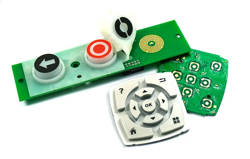 Silicone switch mat with circuit board