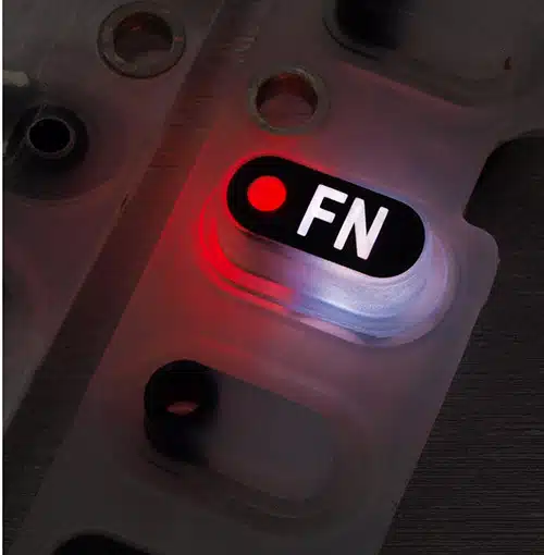 Silikonschaltmatten mit mehrfarbiger Tastaturbeleuchtung