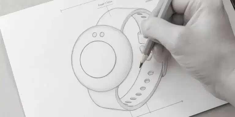 Skizze-Entwicklung-Patientenarmband