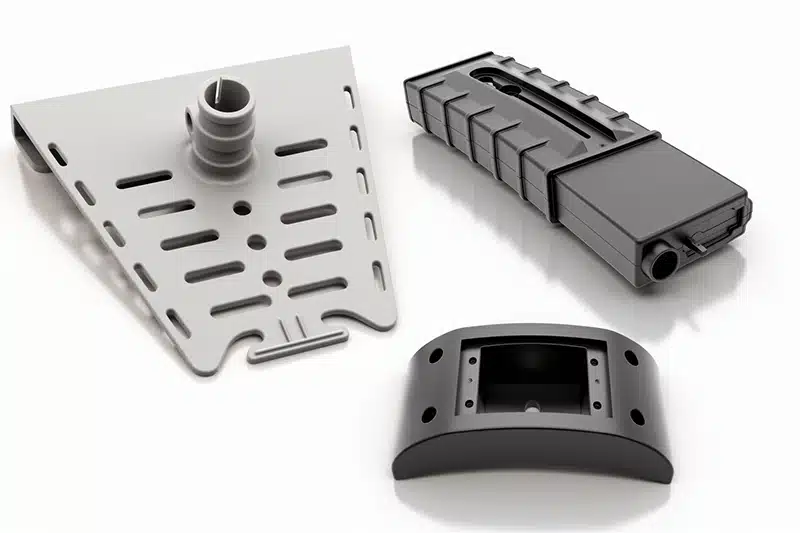 Spritzgussteile aus Kunststoff mit metallischer Oberfläche und integrierten Funktionen
