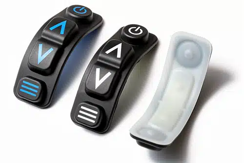 Silikonschaltmatte für Handbediengerät mit hinterleuchteten Funktionstasten und ergonomischem Design