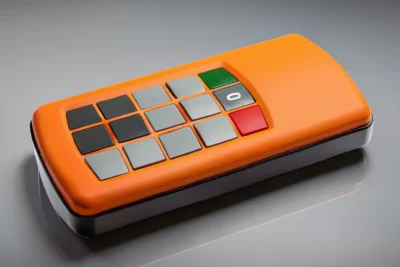 Ergonomisches Kunststoffgehäuse mit Silikonschaltmatte für Handgeräte